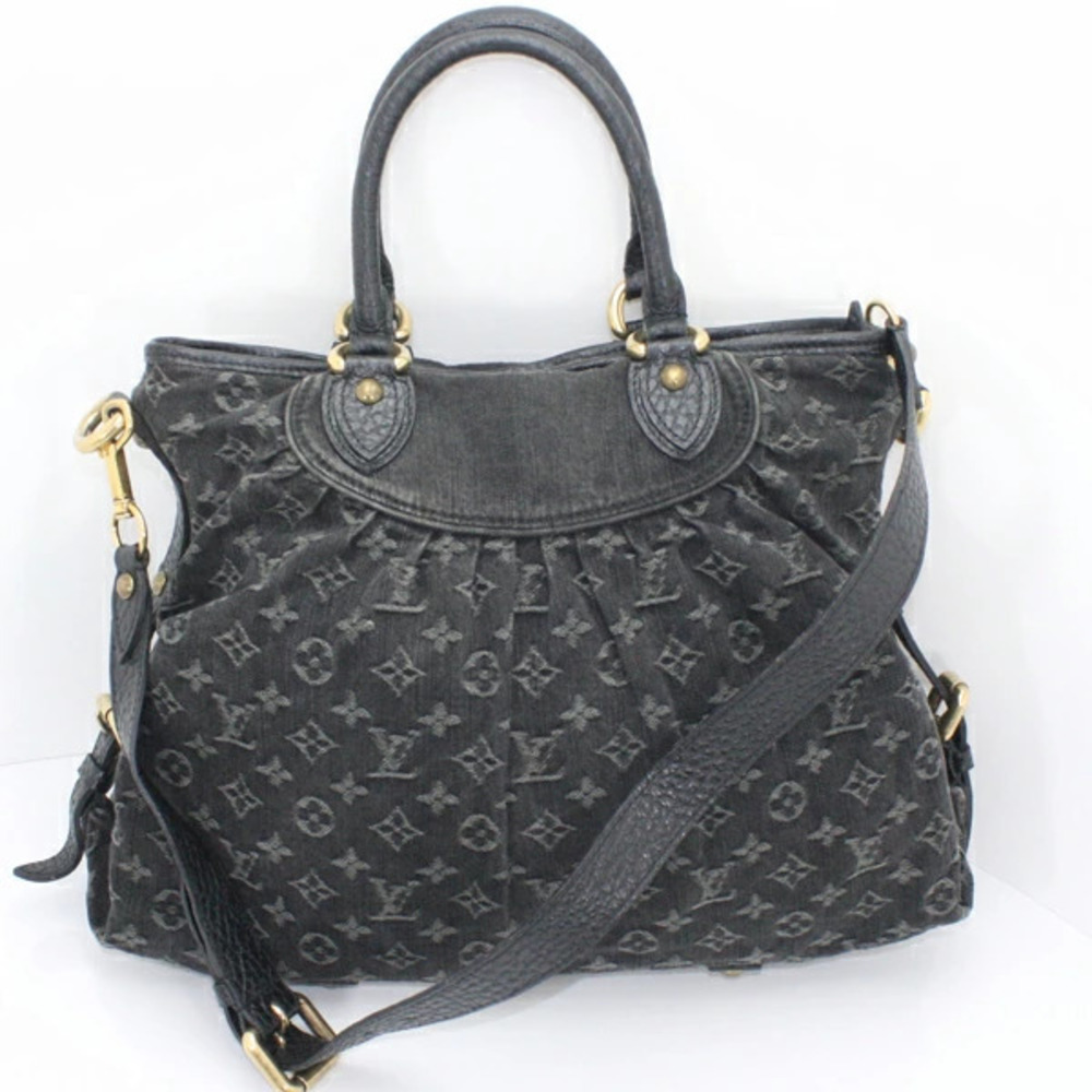 LOUIS VUITTON Neo Cabby Monogram Denim Black 2way Shoulder Bag